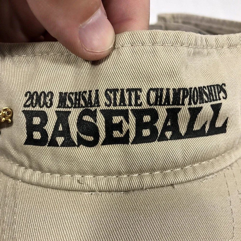 MSHSAA STATE CHAMPIONS 2003 BASEBALL VALLEY PARK HAWKS VISOR HAT CAP ADJUSTABLE